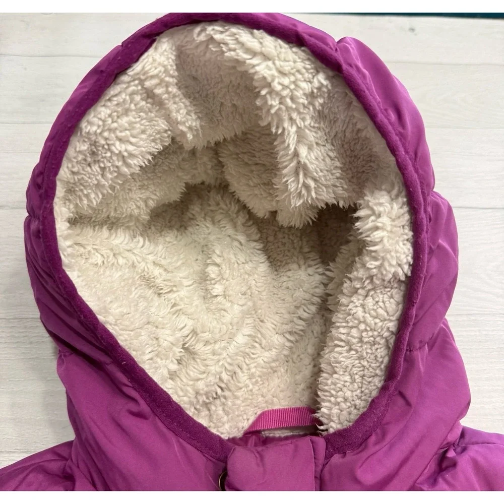 Primary kids magenta‎ puffer jacket 4/5